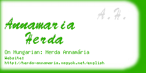 annamaria herda business card